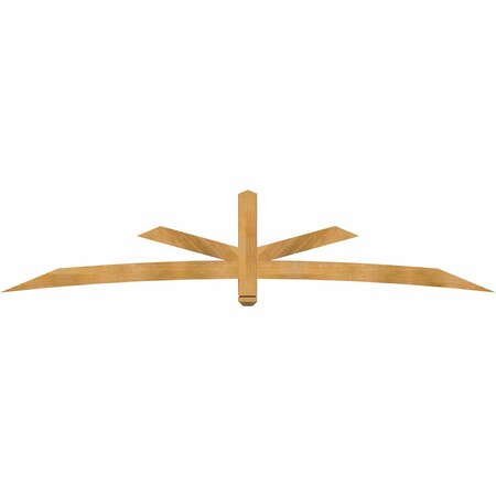 Ekena Millwork Alberta Rough Sawn Timber Gable Bracket, Western Red Cedar, 108"W x 22"H x 4"D x 4"F, 5/12 Pitch GBW108X22X0404ALB00RWR